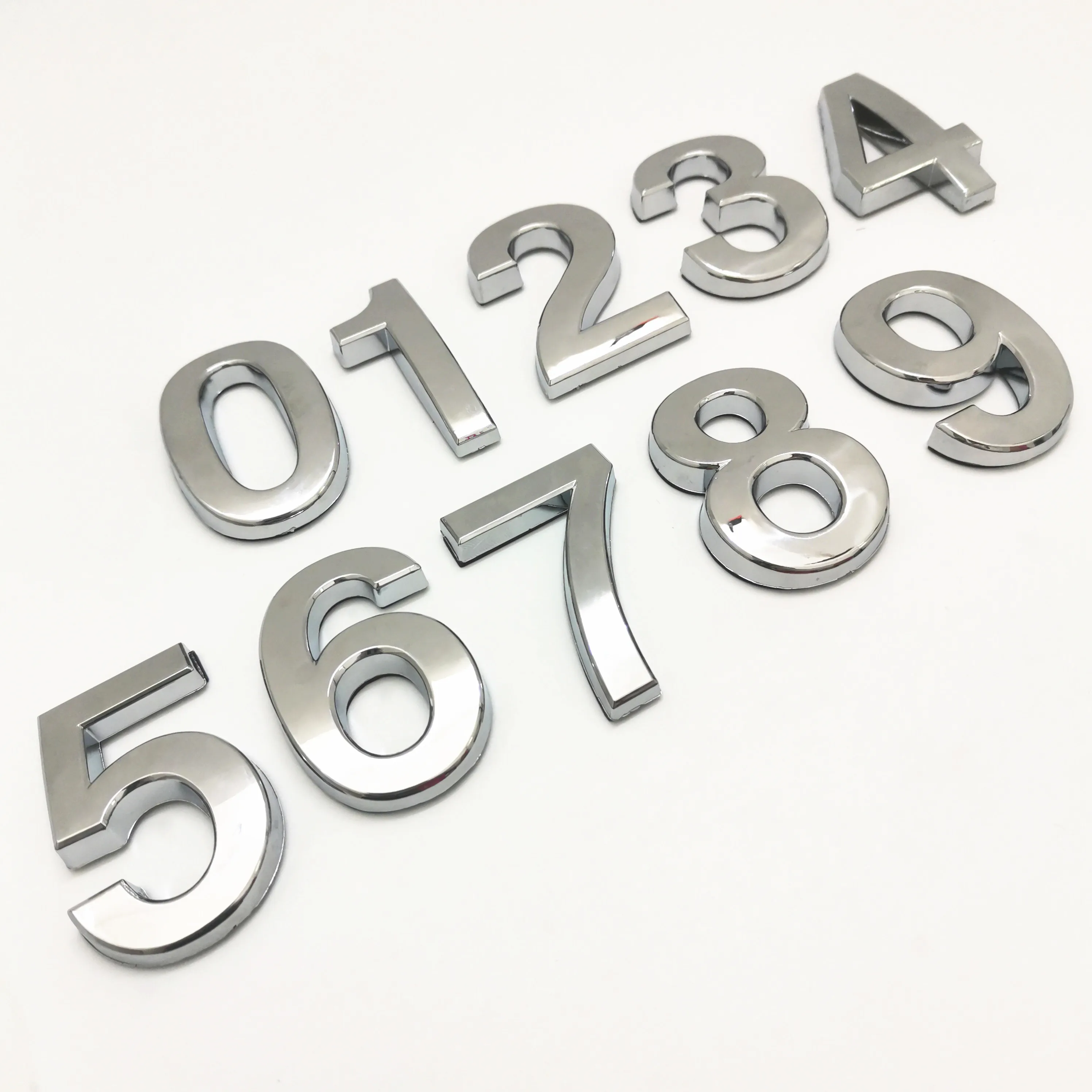 numeral door plate house numbers drawer sign plating gate 1pc 3d digits 0 to 9 plastic tag hotel home sticker address door label free global shipping