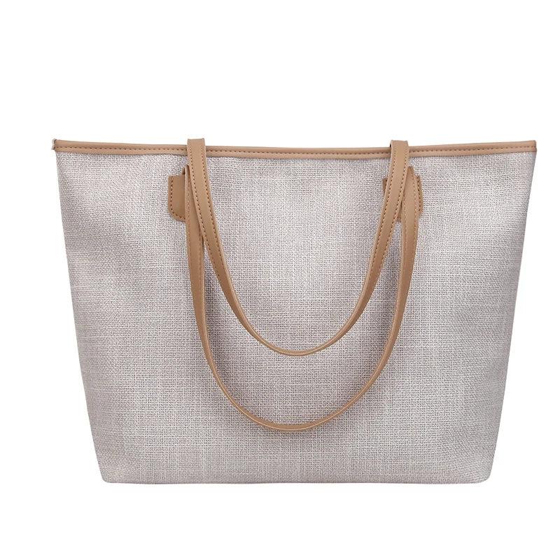 Большая льняная женская сумка для путешествий Холщовая Сумка и кошелек из