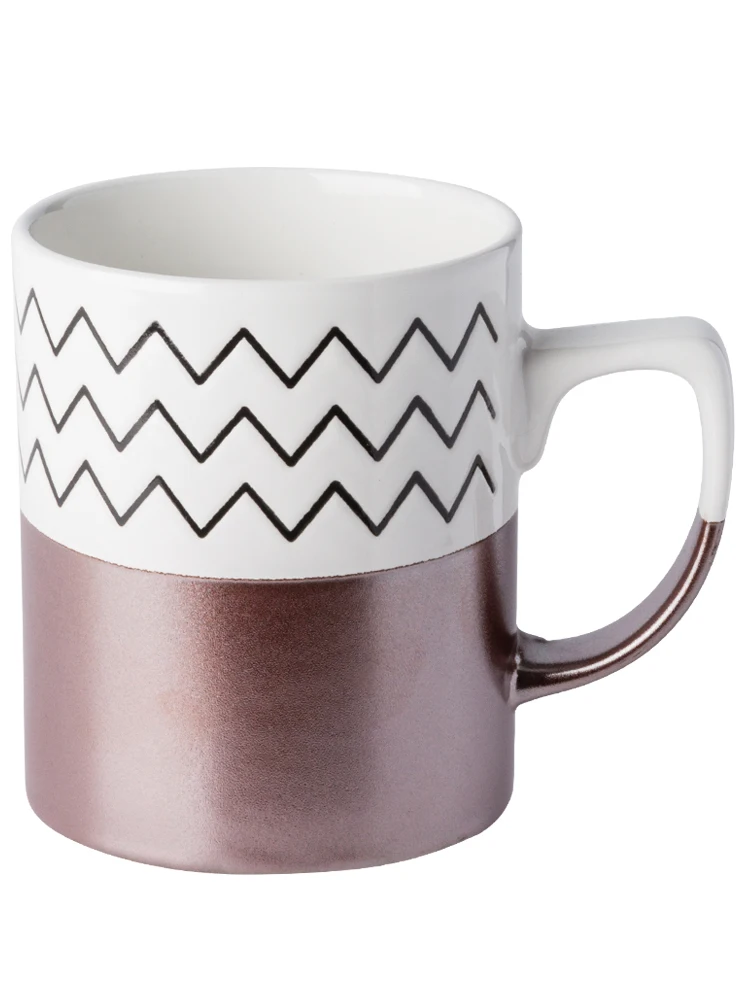 

Vintage Ceramic Mug Creative Couple Unique Tall Juice Stainless Steel Mug Coffee Milk Tazze Colazione Kitchenware DE50MK