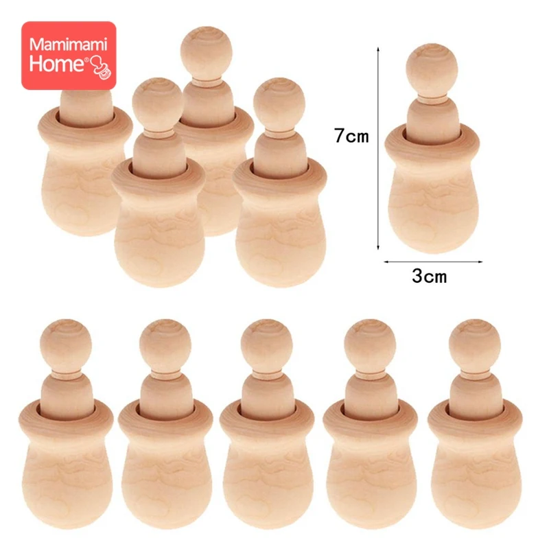 20 шт./лот деревянные заготовки куклы-подставки игрушка для мальчиков и девочек