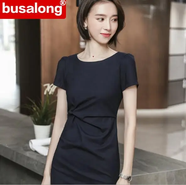 Женское платье-карандаш с коротким рукавом розовое черное | Женская одежда