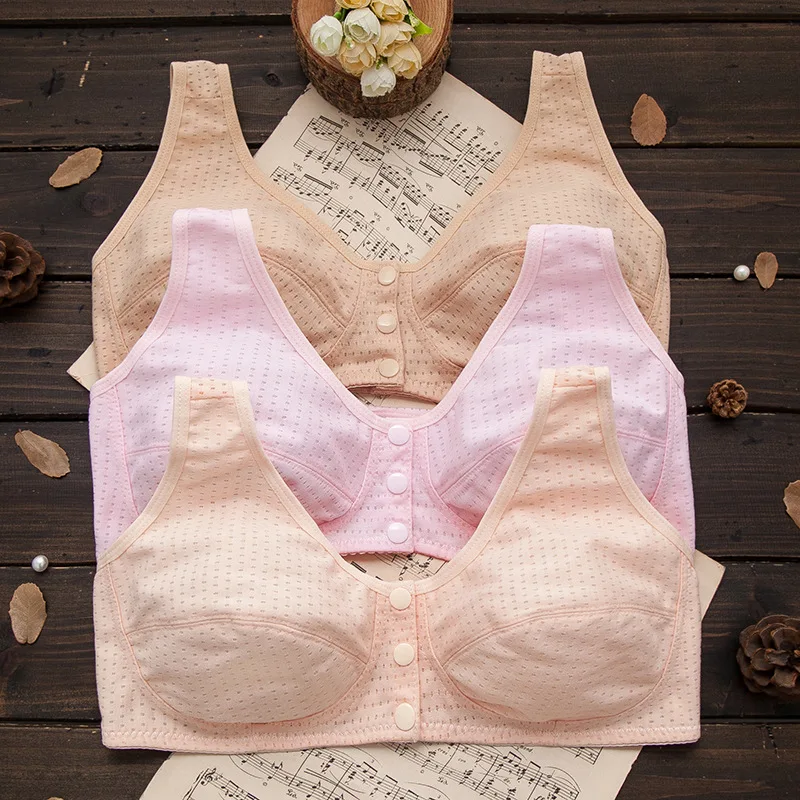 Нижнее белье для среднего и пожилого возраста бюстгальтер с пряжкой спереди