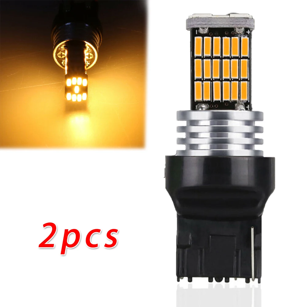 

Lamp LED Lights Bulbs Replacement Car Turn signals Set Parts 2Pcs Amber