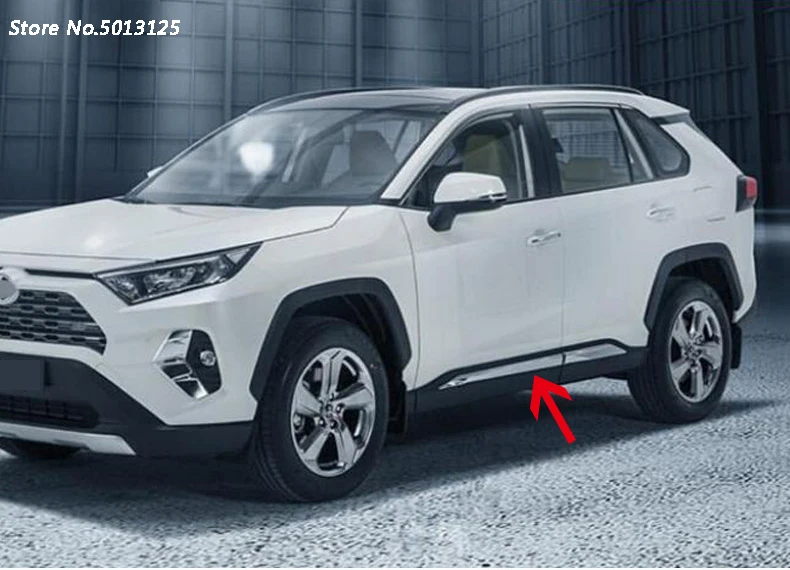 Отделка боковой двери кузова автомобиля полоса литья поток панели бампера капоты литье для Toyota RAV4 RAV-4 автомобильные аксессуары