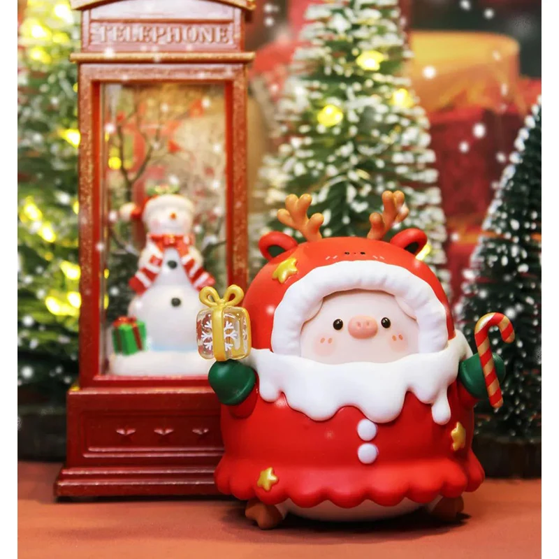 

Piko Pig Christmas Series Blind Box Toys Surprise Box Guess Bag Action Figure Toys Kawaii Desktop Model Doll Christmas Gift