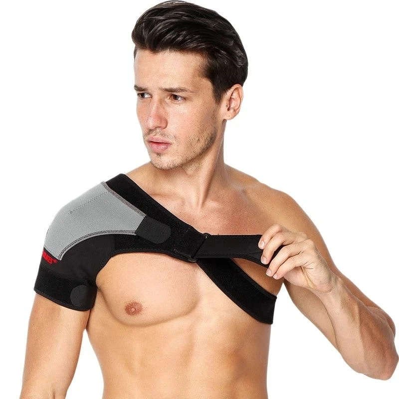 

Регулируемый дышащий Бандаж для поддержки плеч, защитный бандаж, рана боль, плечевой ремень, черный бандаж для мужчин, женщин, мужчин-40