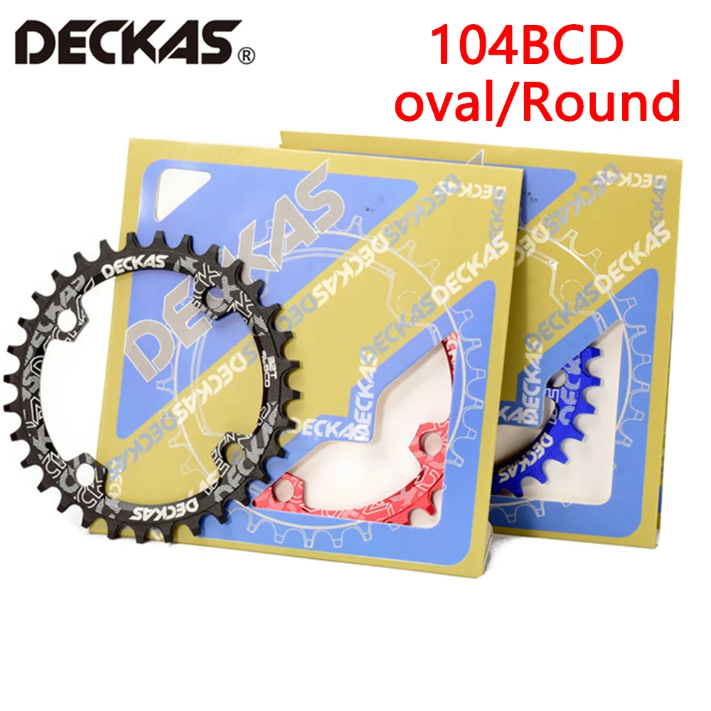 DECKAS 104BCD положительная и отрицательная зубчатая пластина узкая широкая цепь MTB