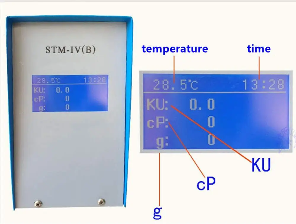 

STM-IV(B) Stormer viscometer Viscosity Meter With KU cp g Temp Display 200 rpm drive motor For Paint Coating Ink Testing