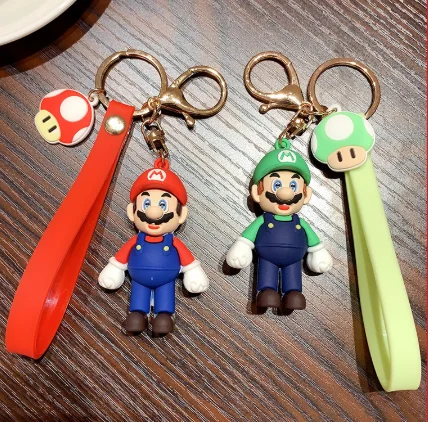 Популярный брелок для ключей в виде супермарио 3D Супер Марио модный сумки