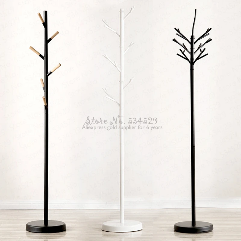 30%B Coat Rack Creative Hanger Simple Clothes Bedroom Iron Nordic Floor |