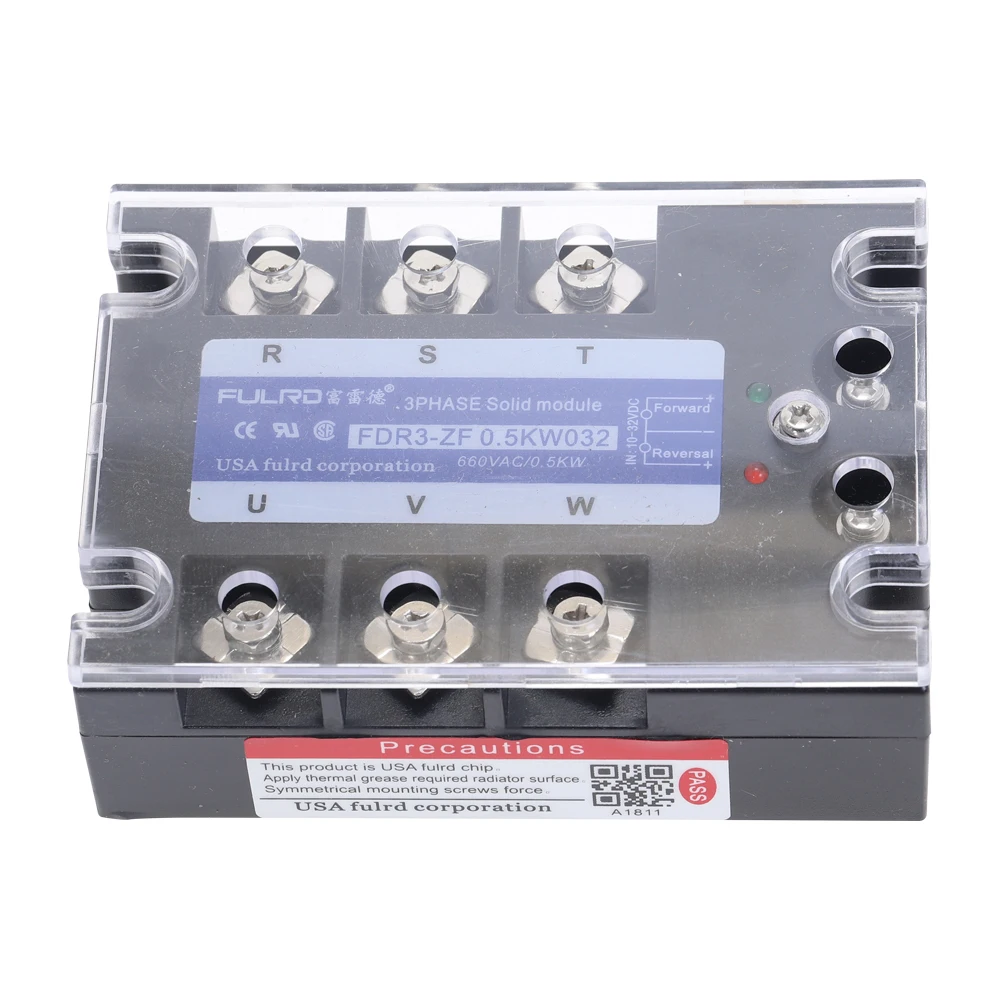 FDR3 ZF 0.5KW032 трехфазное твердотельное реле двигателя положительное и отрицательное