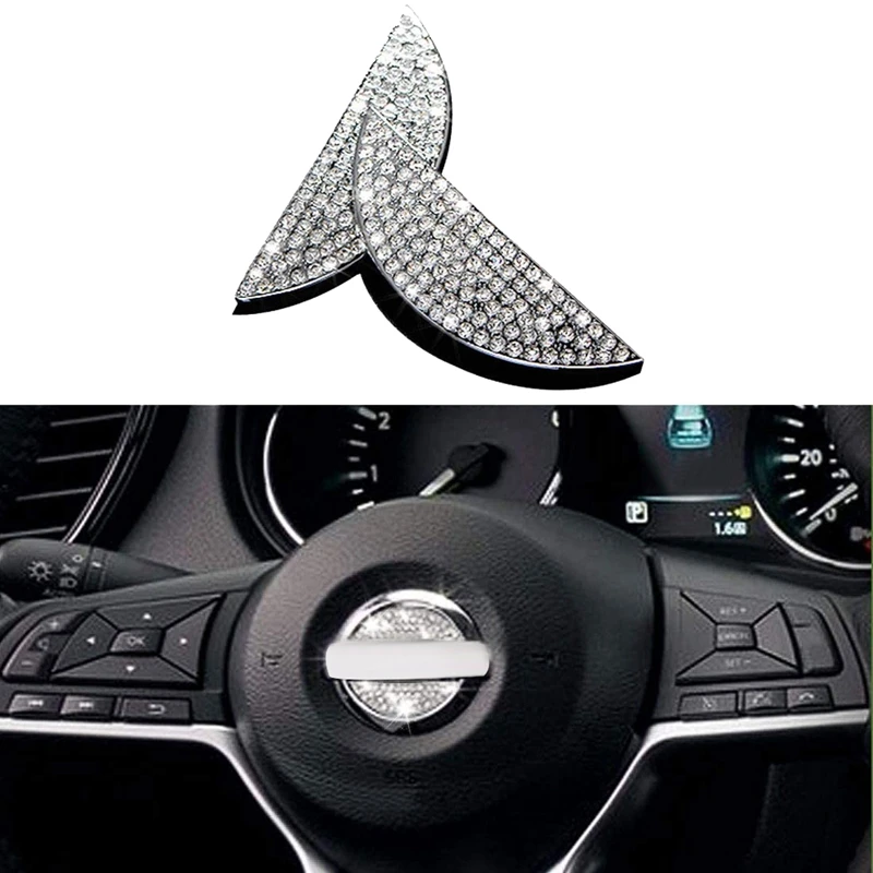 Для Nissan Bling логотип автомобильного рулевого колеса декоративная Алмазная
