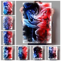 attack on titan decoration picture 5d diy diamond painting full drill mosaic picture cross stitch kit home decora handmade gift