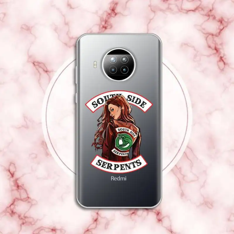

American TV Riverdale Southside Serpent Phone Case Transparent for Xiaomi Redmi note 10 t 8 9 pro lite 11