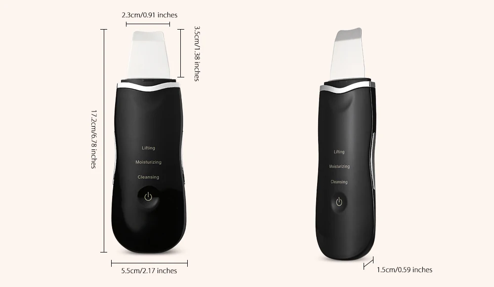 Ultrasonic Deep Face Cleaning Machine Skin Scrubber Remove Dirt Blackhead Reduce Wrinkles and spots Facial Whitening Lifting | Красота и