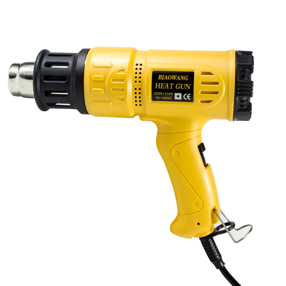 Термопистолет с регулируемой температурой Hot air stripper 1800W, отопительный инструмент с 4 насадками 220В-240В, EU AU UK вилка, OEM.