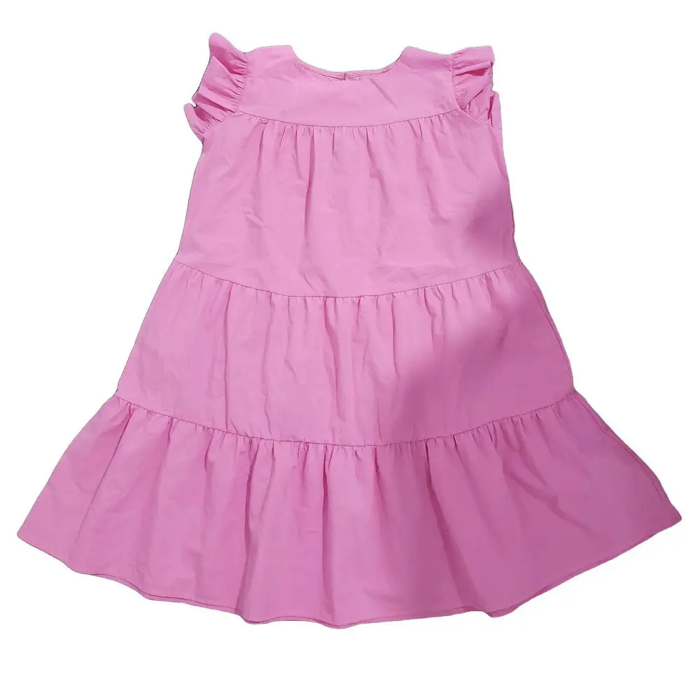 

Butterfly Sleeveless Sweet A-line Dresses for Women Round Neck Pleated Princess Dress Summer Solid Color Plus Size T Shirt Dress