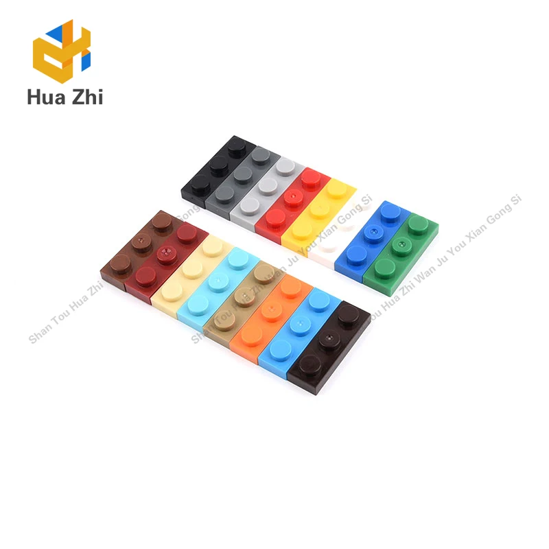 Juego de bloques de construcci&oacute;n modelo MOC DIY, juguete educativo de construcci&oacute;n con ladrillos, placa de 3623 piezas de 1x3 piezas de construcci&oacute;n, 10 Uds.-0