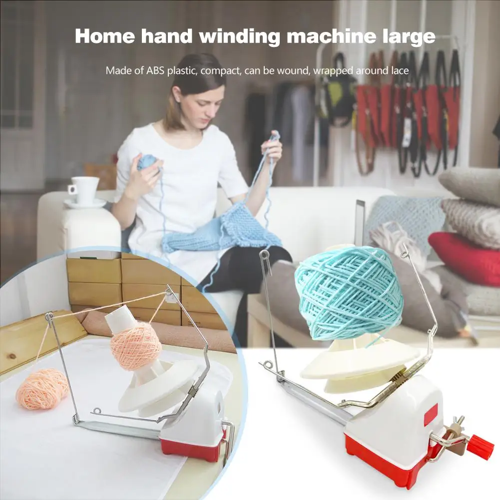 

Hand Operated Knitting Machine Handheld Yarn Winder Fiber Knitting Machine String Line Ball Winding Manual Sewing Accessories