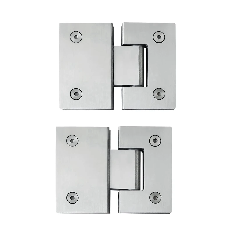 

2Pcs Heavy Duty 180 Degree Glass Door Cupboard Showcase Cabinet Clamp Glass Shower Doors Hinge Replacement Parts