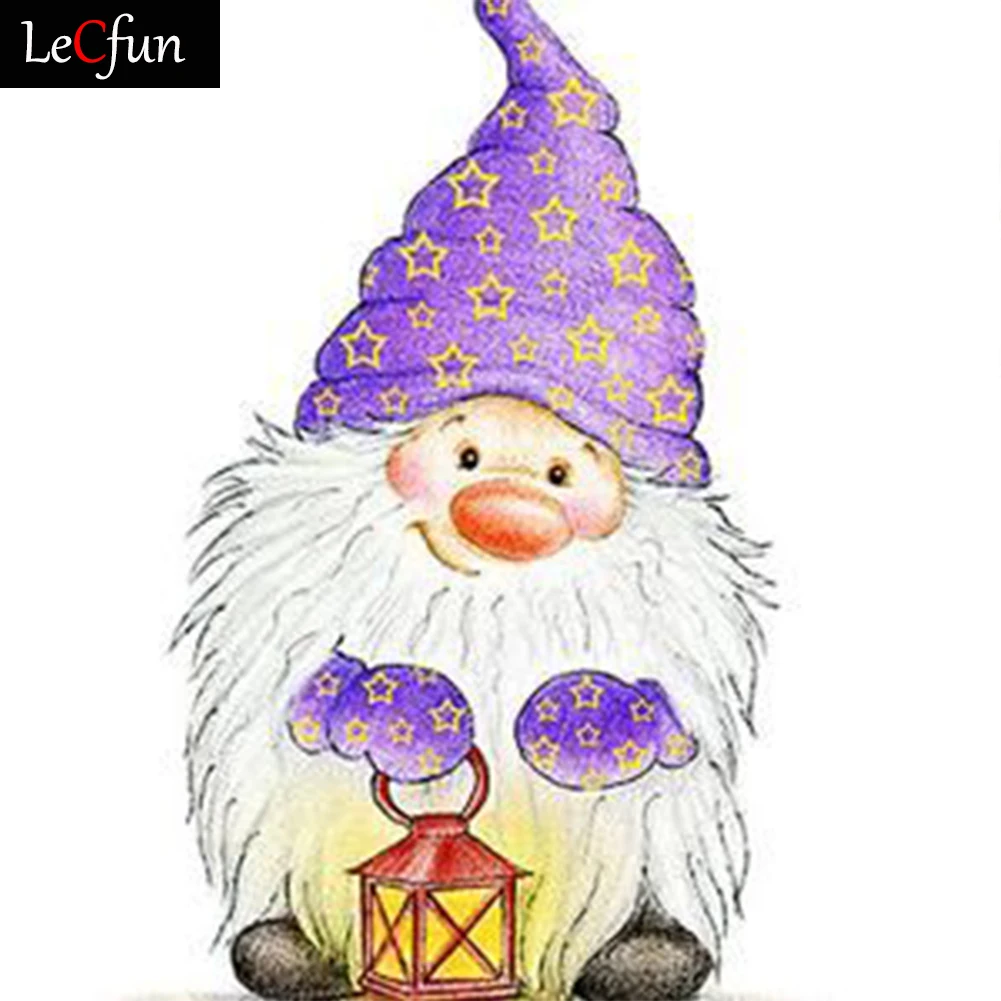 

LeCfun Diamond Painting Gnome Cartoon Full Round Square Drill Diamonds Gem Art Craft Cross Stitch Embroidery Home Decor Gift