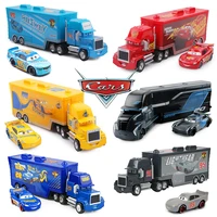 disney pixar cars 2 3 toys lightning mcqueen jackson storm mack uncle truck 155 diecast model car toy children new year gift