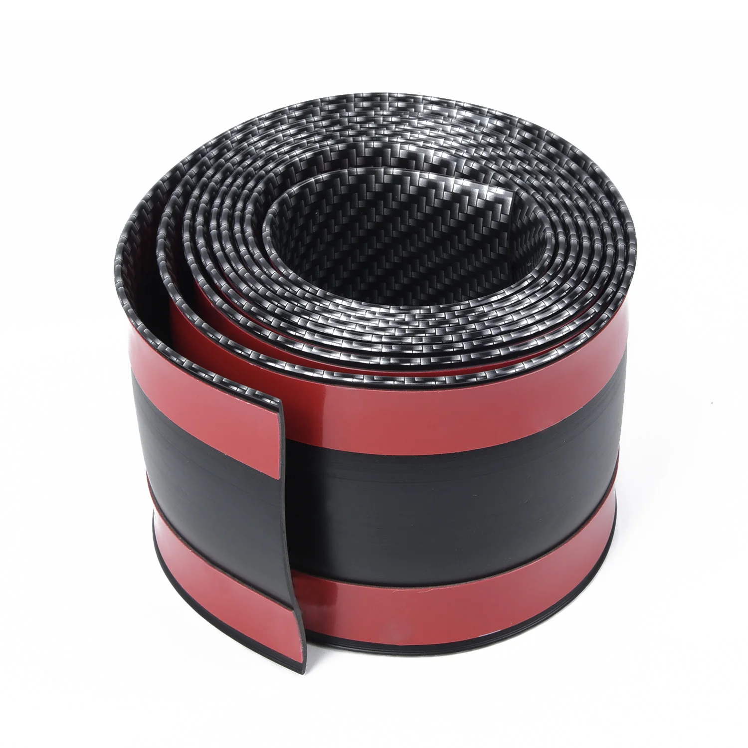 2 м * 70 мм Черный углеродного волокна стиль автомобиля литье отделка протектор