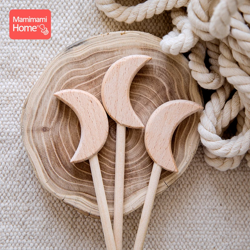 3 предмета в комплекте деревянный Прорезыватель для зубов крошечные стержень