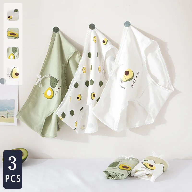 

Хлопковое нижнее белье Norns в стиле авокадо, женский простой саквояж в японском стиле со средней талией, студенческие трусы для девушек