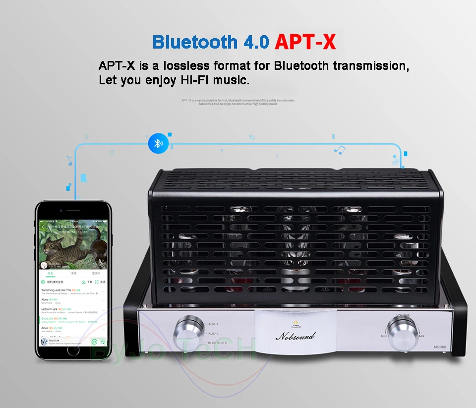 Nobsound MS-50D ламповый усилитель Hi-Fi усилитель 2,1 каналов Усилитель Вакуумный ламповый усилитель Bluetooth усилитель и USB MS-10D 30D Модернизированный