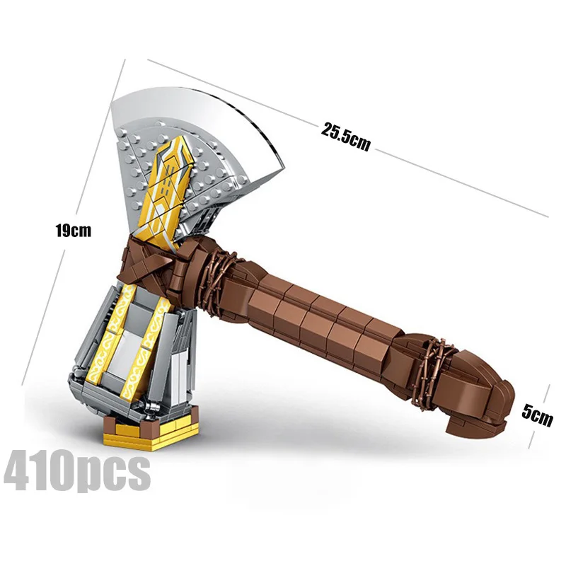 Fit Ideas чудесные Мстители танос Бесконечность гаунтлет Mjolnir Stormbreaker строительные