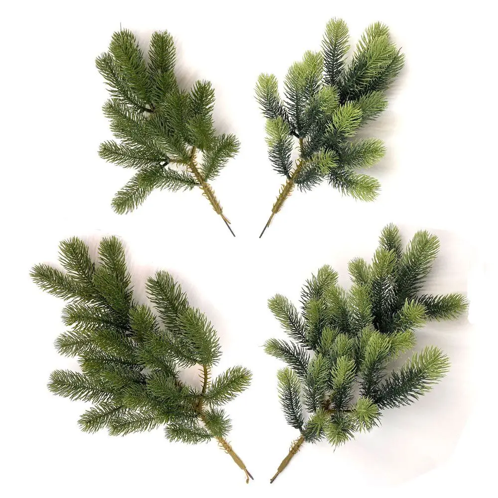 

Head Handcraft Party Supplies Ornament Home Decor Xmas Tree Decoration Pine Branches Artificial Plants Christmas Decor