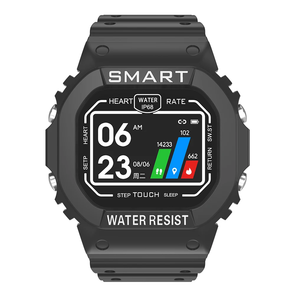 

KUMI U2 Sports Smart Watch Men's and Women's Heart Rate Monitor Bluetooth Fitness Detector Fashion Bracelet for Android IOS