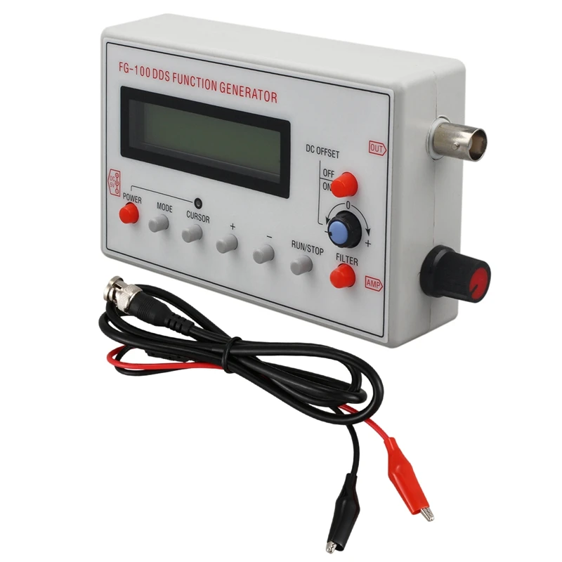 1 шт. FG-100 DDS функция генератор сигналов счетчик частоты Гц-500 кГц и P1011 BNC Q9 Мужской