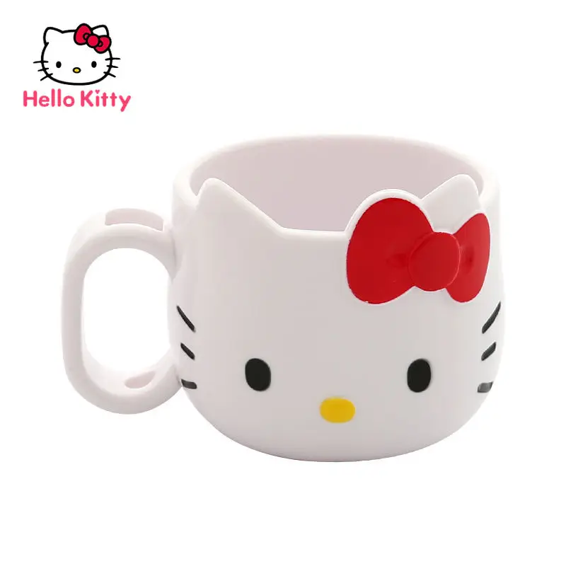 

Детский стакан для полоскания рта Hello Kitty с рисунком из мультфильма, ручка, чашка для чистки, милая Бытовая чашка для полоскания рта, новый ст...