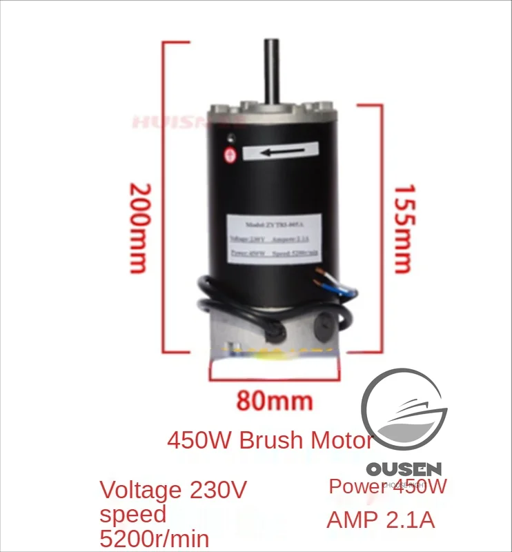 Щеточный двигатель постоянного тока 450 Вт 600 750 1100 ZYT83005A/ZYT93005A PL WM 180 в 210 аксессуары