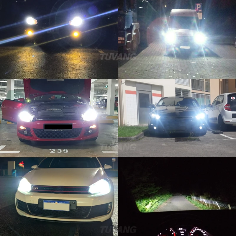 2x Mk7 фара белого цвета Canbus без ошибок ближнего света 72 Вт 7600LM 6000 К Csp G1 G2 Led для VW BMW