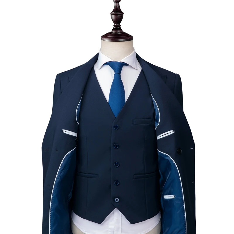 MOGU 2019 Рождество новая мода тонкий мужской двубортный классический однотонный