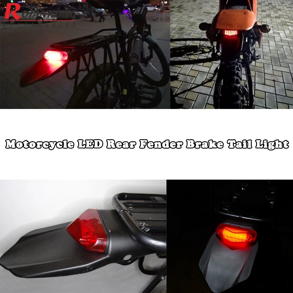 Мотоцикл Байк заднее крыло и Стоп задний фонарь для мотокросса светодиодный KTM