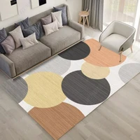 nordic style large carpet geometric circle cute bedroom living room sofa non slip mat