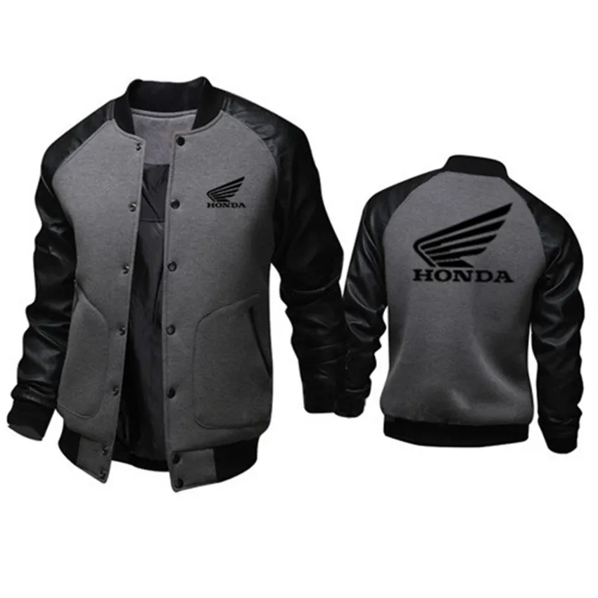 Сезон весна осень Мужская логотип автомобиля Honda уличная одежда в стиле хип хоп с