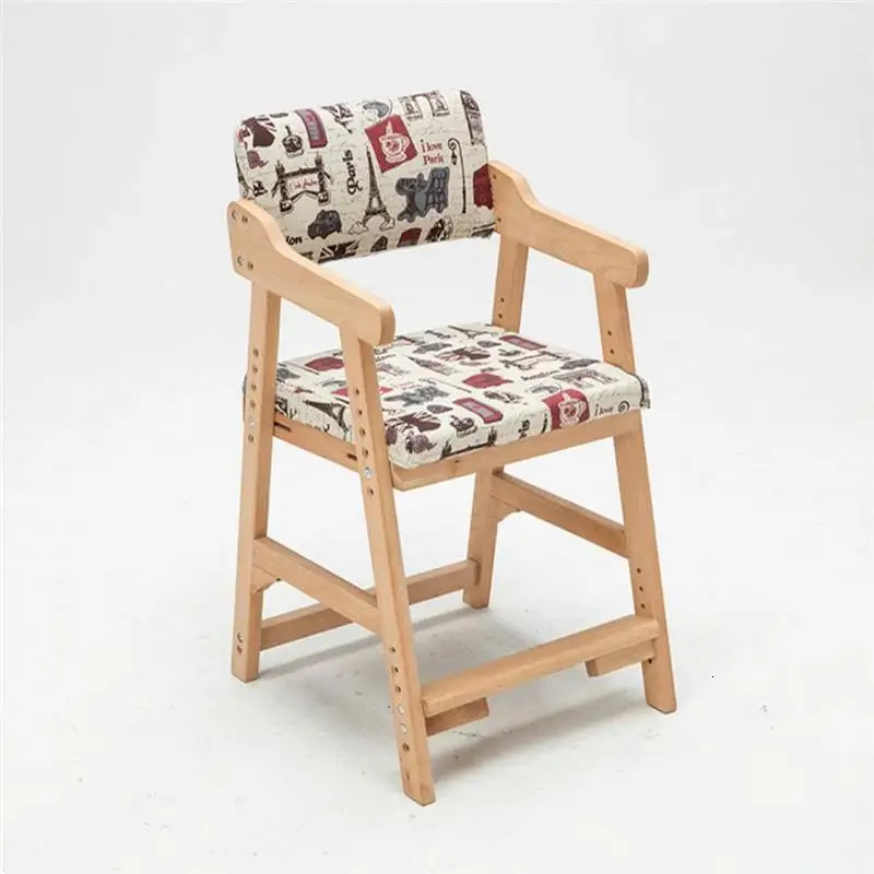 

Деревянный регулируемый стул для младенцев, мебель для детей