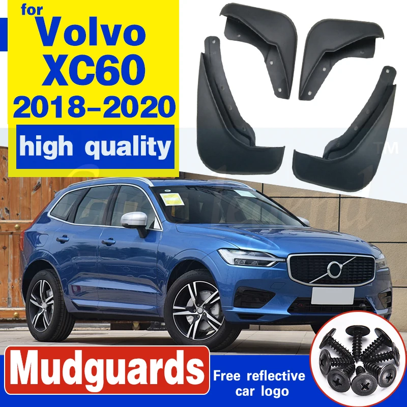 4 шт. передние и задние Автомобильные Брызговики для Volvo XC60 2018 2020 брызговики