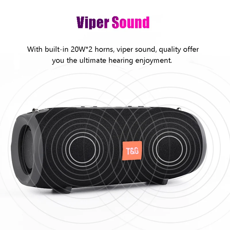 40 Вт беспроводной Bluetooth динамик Портативный звук бас стерео сабвуфер FM радио Boom Box