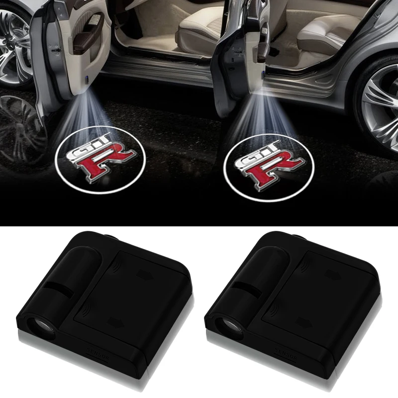

2pcs Wireless Led Car Door Welcome Laser Projector GTR Logo Ghost Shadow Lights for Nissans GTR Qashqai Juke X-trail Tiida Note