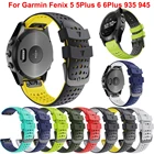 Ремешок силиконовый Quickfit для Garmin Fenix 6 6 Pro Watch, браслет Easyfit ДЛЯ Fenix 5 5Plus 935 945, 22 мм