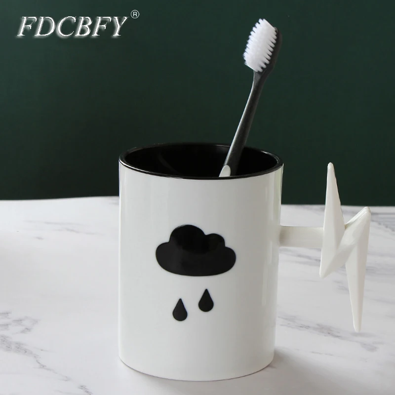 

Portable Gargle Cup Toothbrush Storage Rack Creative Drinking Cup Office Coffee Cup Bathroom Accessories Household Supplies