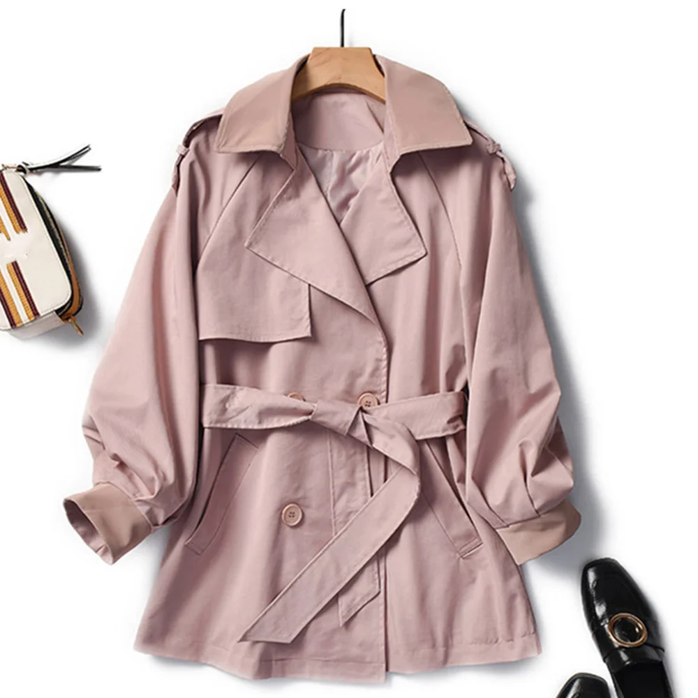 Женский Повседневный тренчкот с длинным рукавом весна-осень 2019 |