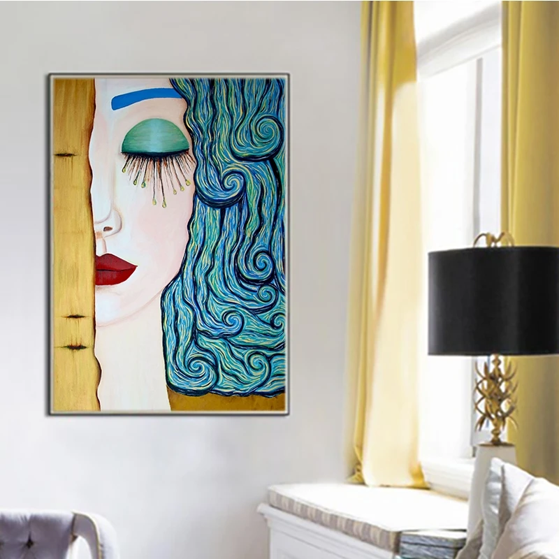 Абстрактный художник Густав Климт картина маслом на холсте постеры настенные