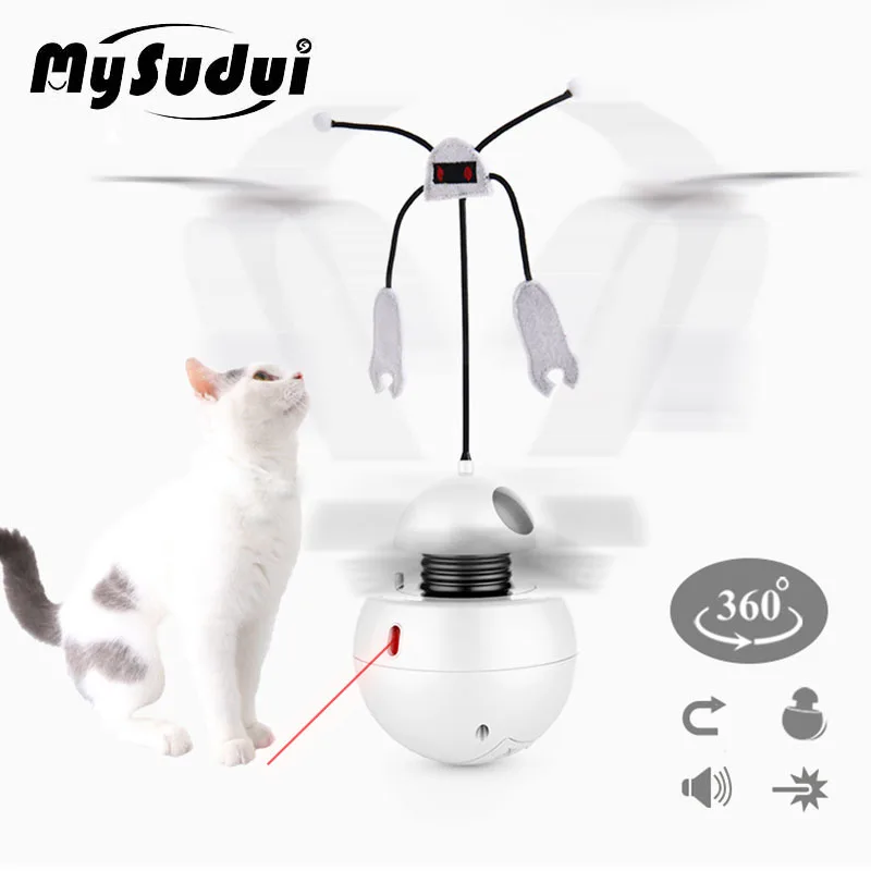 Автоматическая Лазерная игрушка для домашних животных 3 в 1 вращающаяся